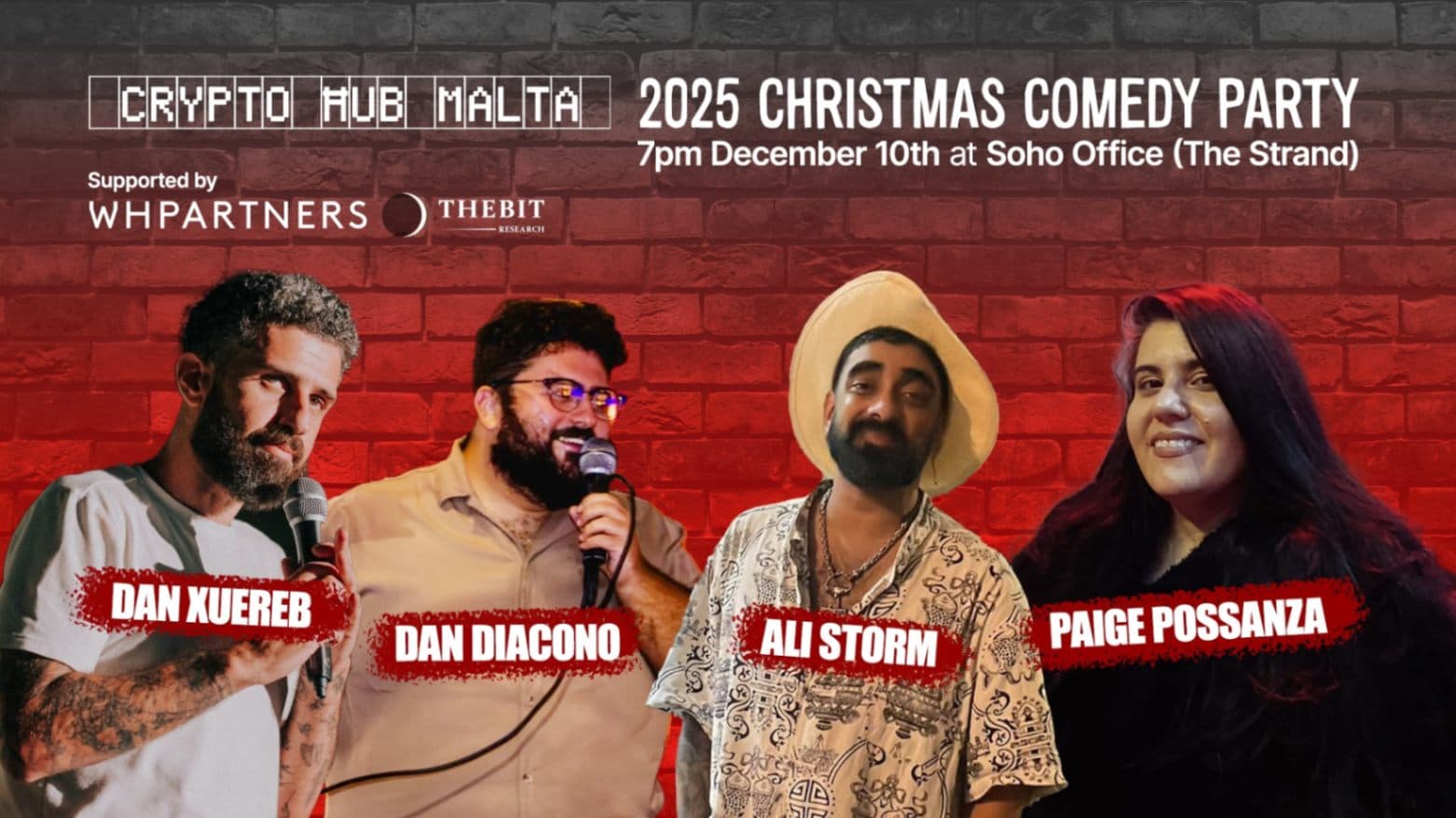 Crypto Comedy Christmas Party